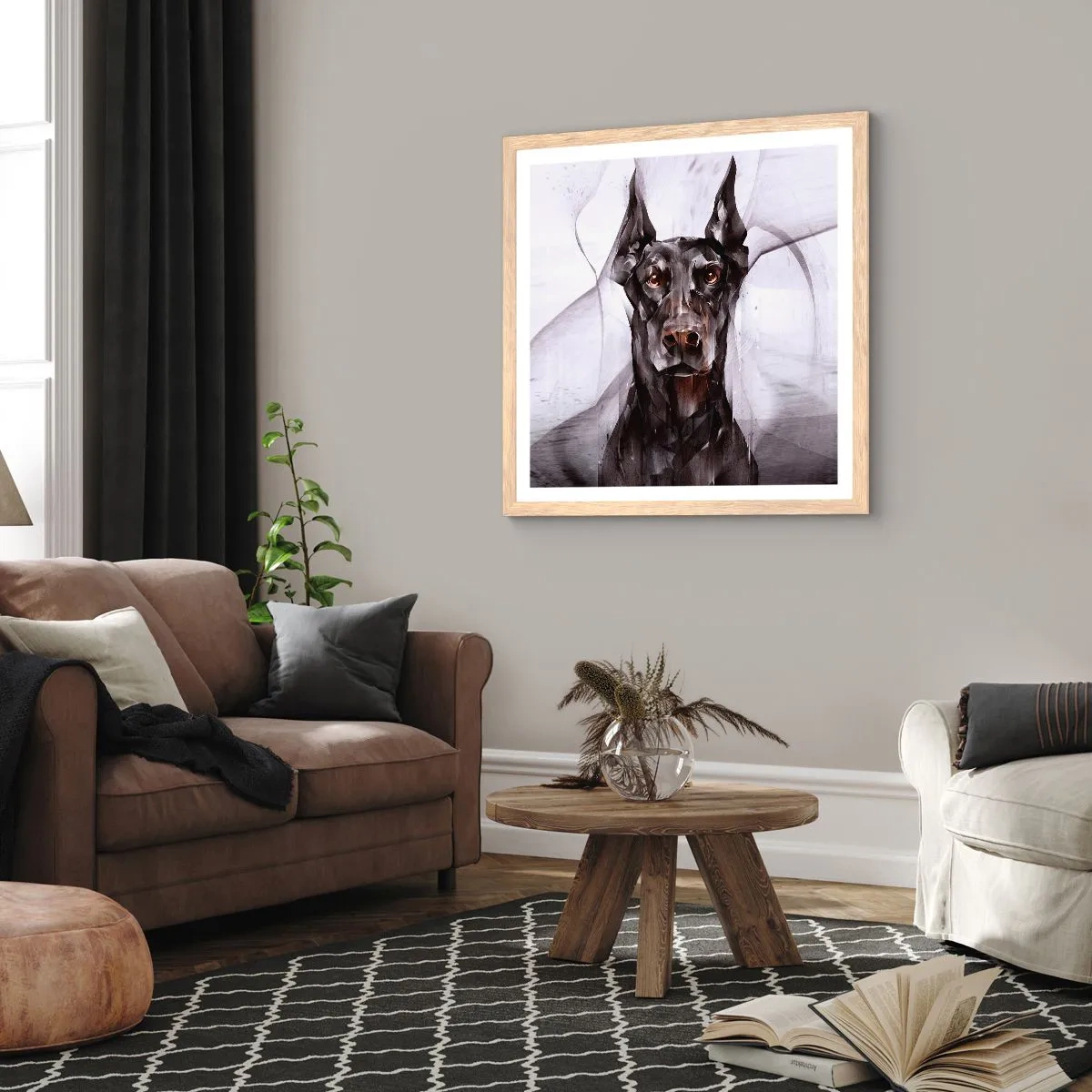 Poszter világos tölgy keretben - Nemes születésű - 30x30 cm