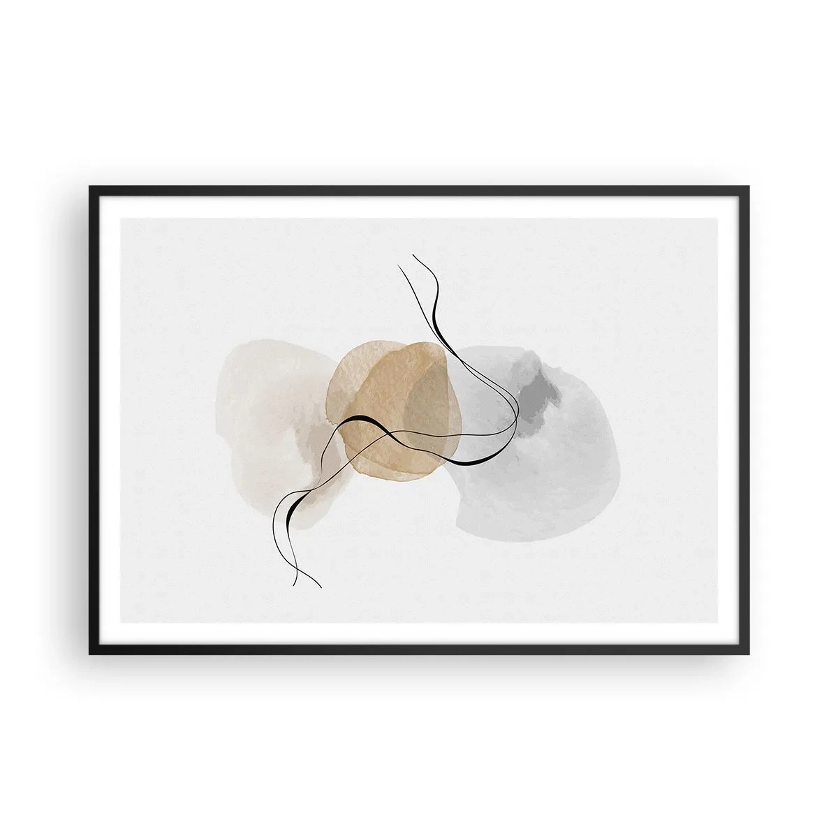 Poszter fehér keretben - Léggyöngyök - 100x70 cm