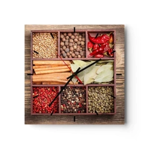 Falióra, Óra - Formarend, aromacsokor - 30x30 cm