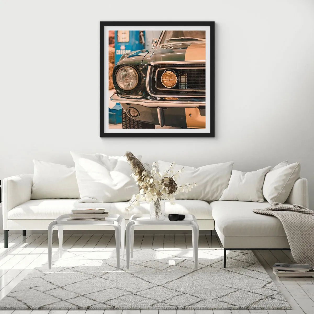 Poszter fehér keretben - Találkozás a legendával - 40x40 cm