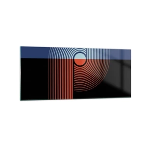 Üveg kép - Geometrikus ölelésben - 120x50 cm