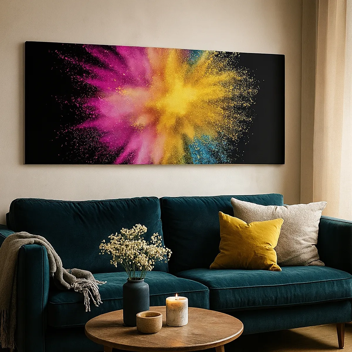 Vászonkép - A színek születése - 30x30 cm