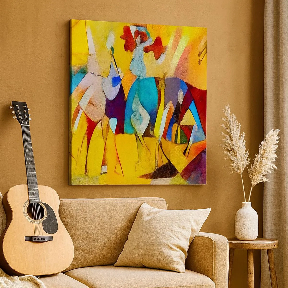 Vászonkép - Nap - élet - boldogság - 30x30 cm