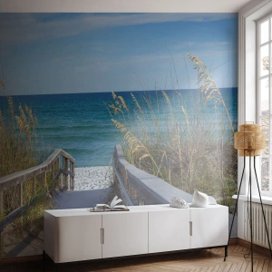Fotótapéta Premium Sand - Napsütésben, szélben - Tájkép, Sea Dune, Tenger - 150x105 cm