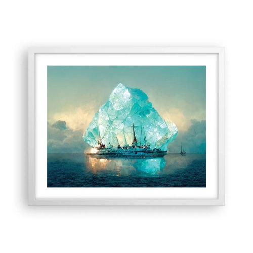 Poszter fekete keretben - Sarkvidéki gyémánt - 50x40 cm