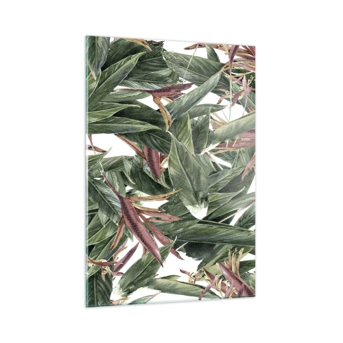 Üveg kép - Smaragd-lila bozót - 50x70 cm