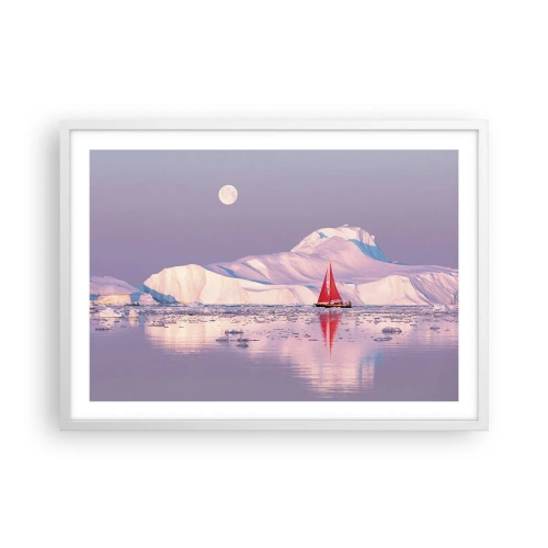 Poszter fekete keretben - A vitorla melege, a jég hidege - 70x50 cm