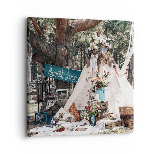 Vászonkép - Make love… - 30x30 cm