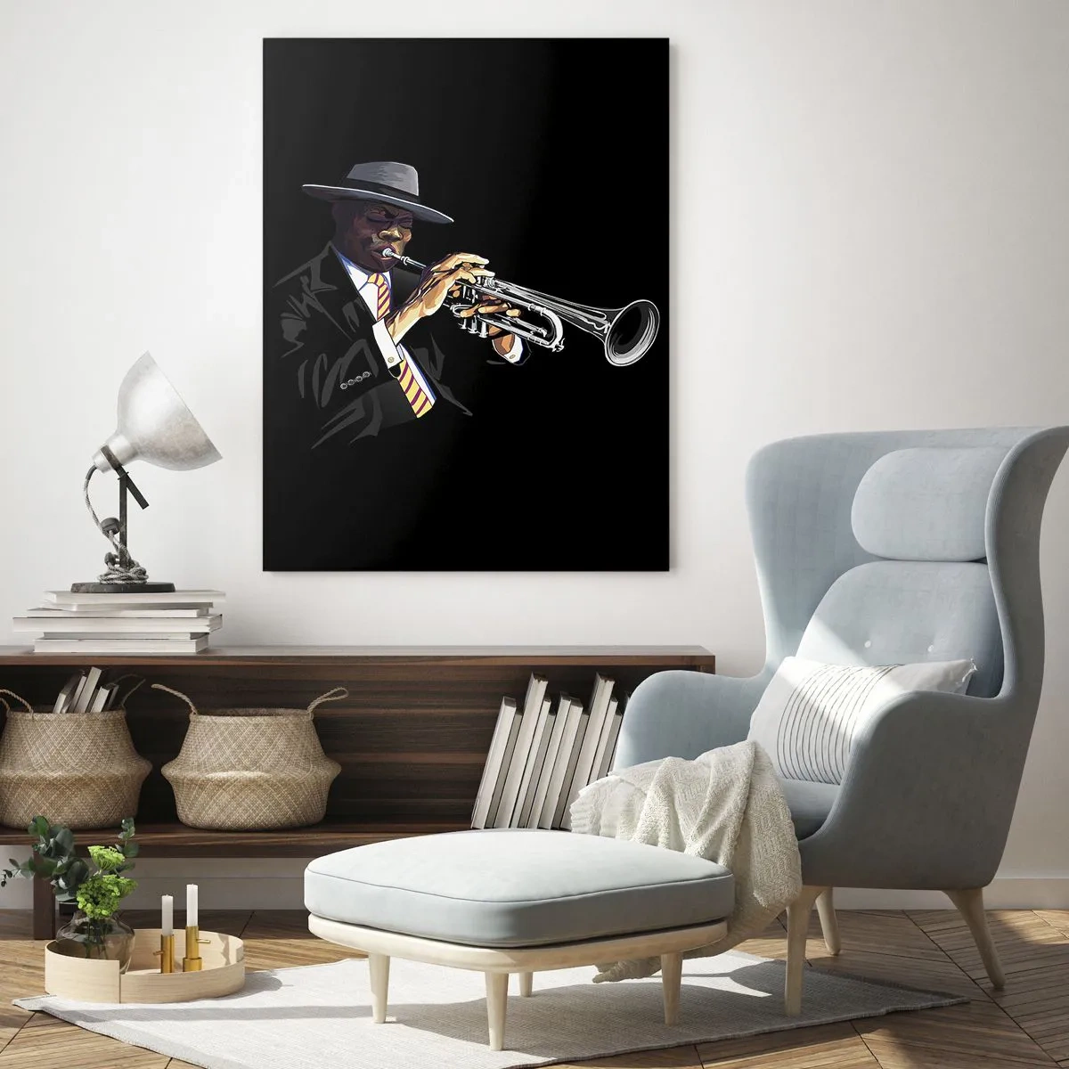 Üveg kép - Old school varásza - 80x120 cm