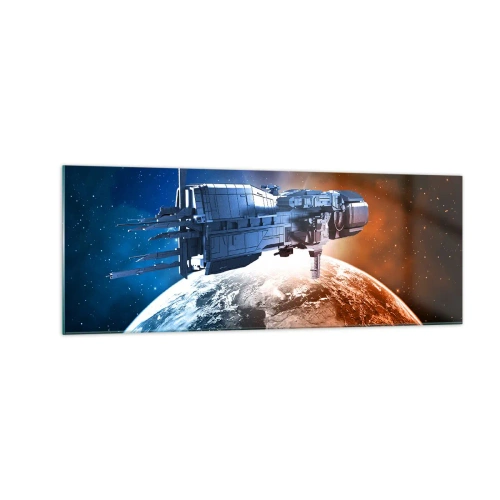 Üveg kép - Óvatos megfigyelő - 140x50 cm