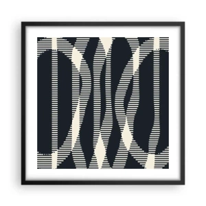 Poszter fehér keretben - Sötétség megtörése kísérlete - 50x50 cm