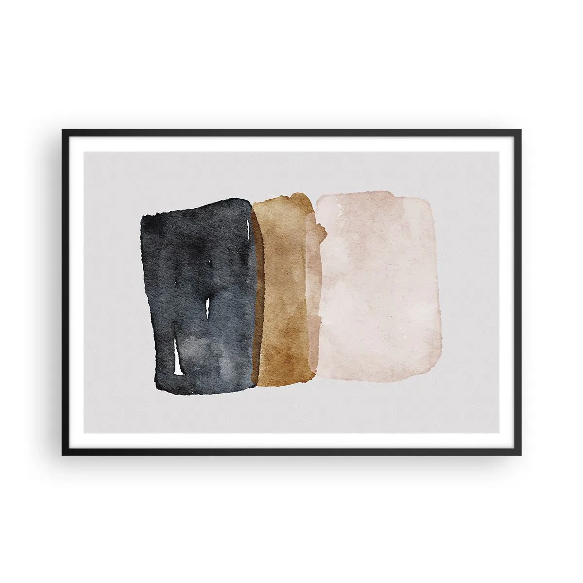 Poszter fehér keretben - A föld színeinek kompozíciója - 100x70 cm