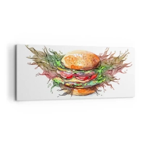 Vászonkép - Forró kísértés - 100x40 cm