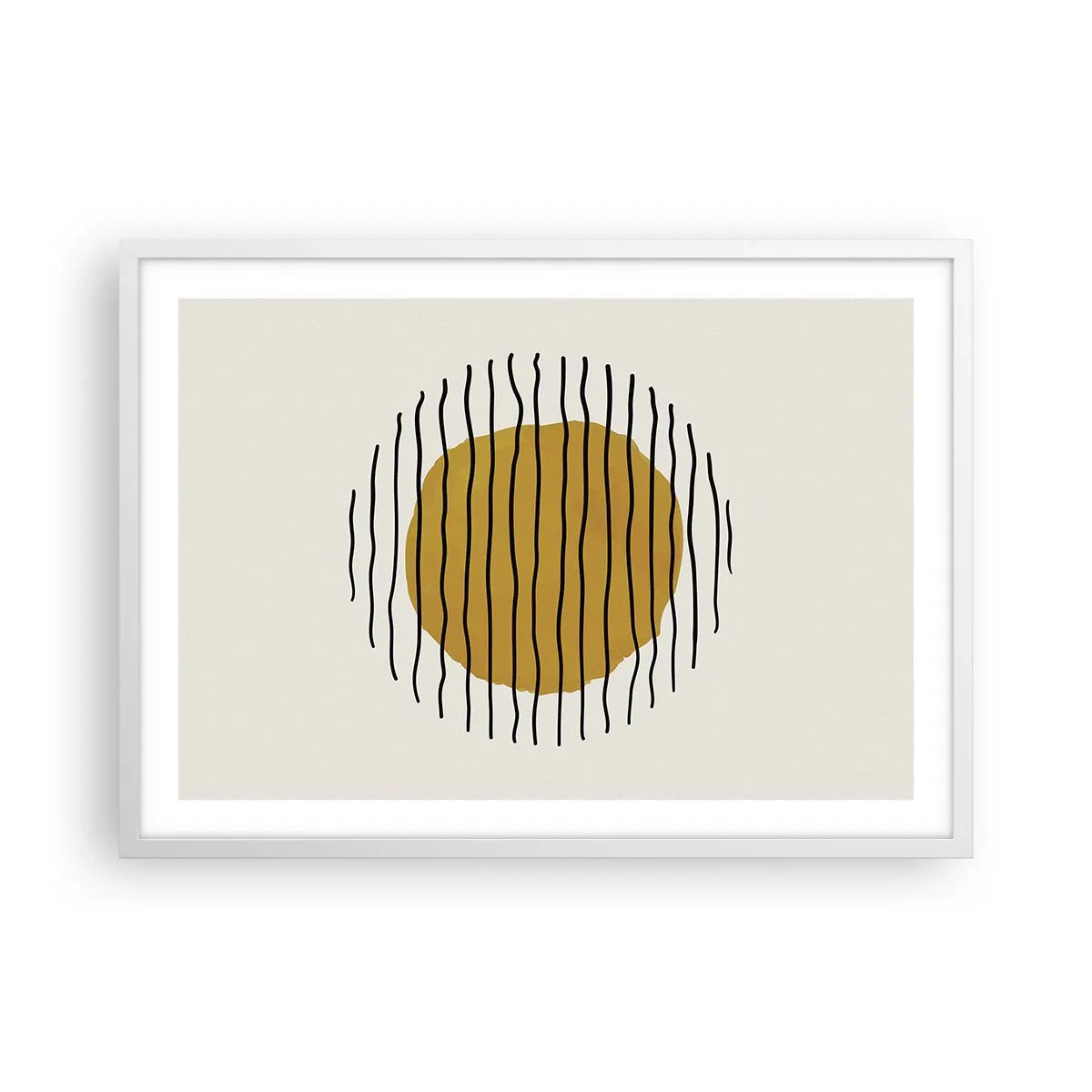 Poszter fekete keretben - A hőtől remegő absztrakció - 70x50 cm