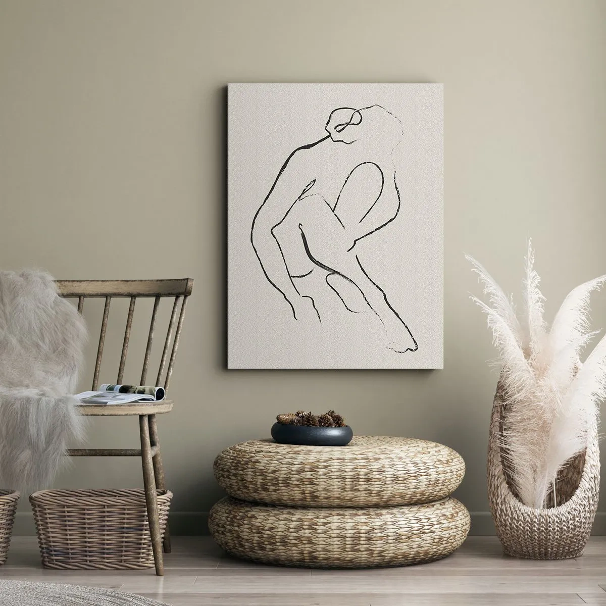 Vászonkép - Intim vázlat - 80x120 cm