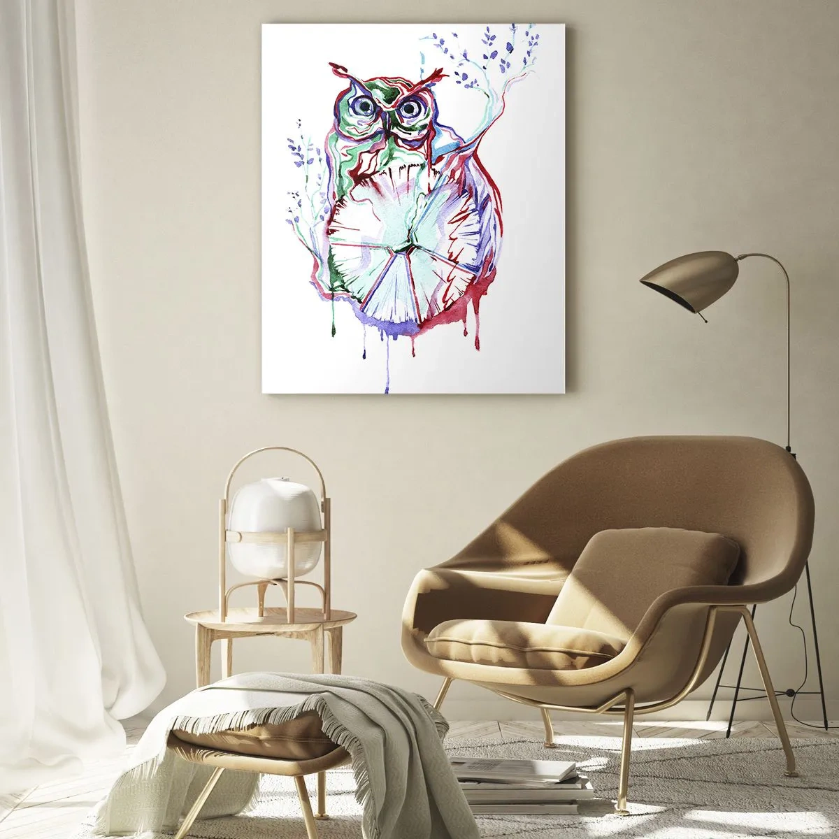 Üveg kép - Természeténél fogva bölcs - 70x100 cm