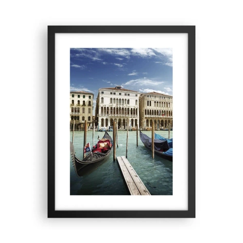 Poszter fehér keretben - Paloták kékben - 30x40 cm