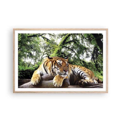 Poszter világos tölgy keretben - Tisztelettel - 91x61 cm