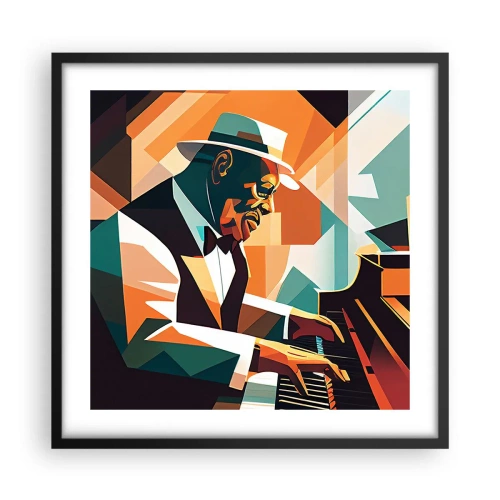 Poszter fehér keretben - Minden, ami jazz - 50x50 cm