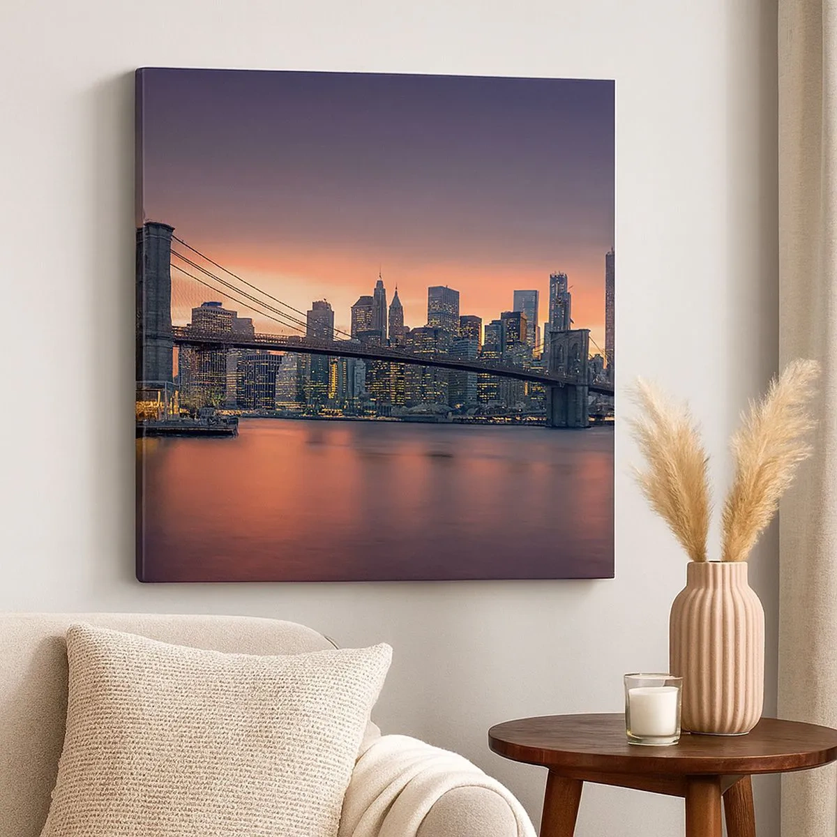 Vászonkép - Lila csendbe merülve - 30x30 cm