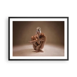 Poszter fehér keretben - A test és a lélek egysége - 70x50 cm