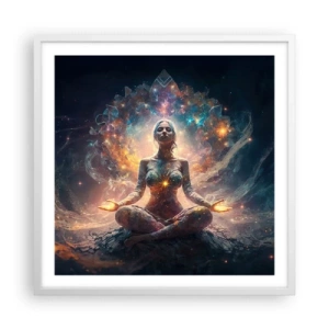 Poszter fekete keretben - A jó energia áramlása - 60x60 cm