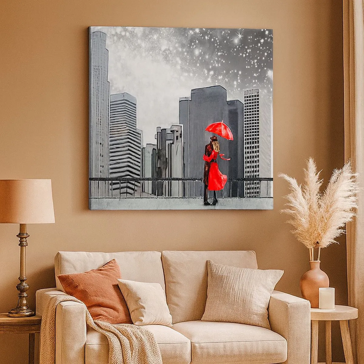 Vászonkép - Az ember nem kő - 30x30 cm