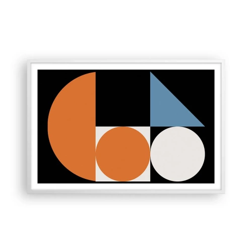 Poszter fekete keretben - Képletes rendszer - 91x61 cm