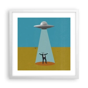 Poszter fekete keretben - Közeli találkozás - 40x40 cm