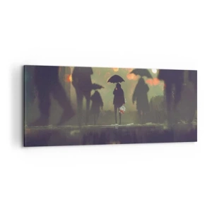 Vászonkép - Egy esőcsepp szemszögéből - 100x40 cm