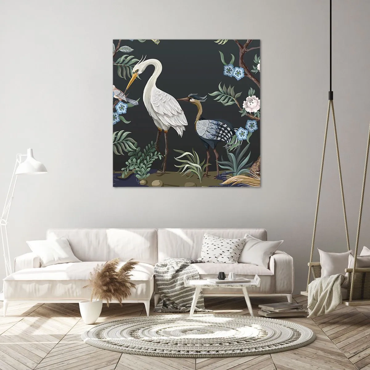 Vászonkép - Madar parádé - 70x70 cm