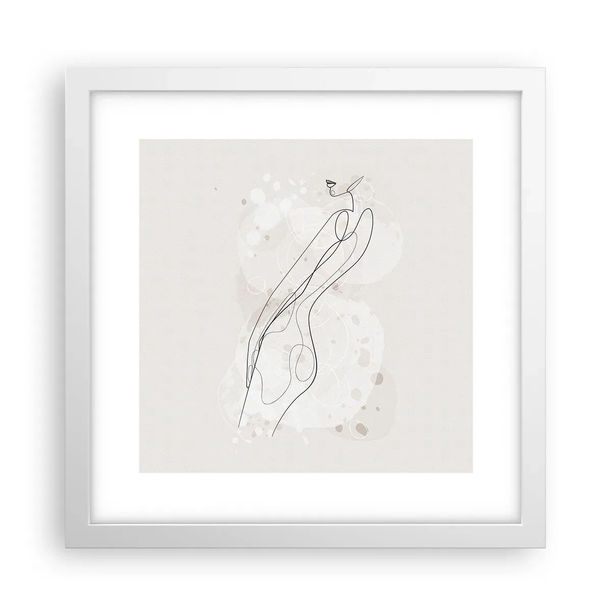 Poszter fekete keretben - Eltévedni nézésben - 30x30 cm