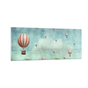 Üveg kép - Szabad az élet nyüzsgésétől - 100x40 cm