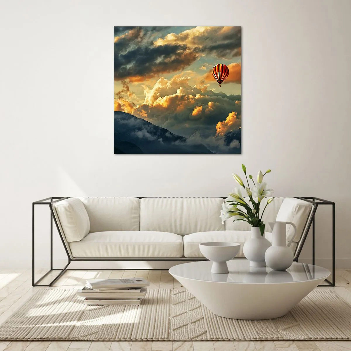 Üveg kép - Azért repülök, mert akarok - 30x30 cm