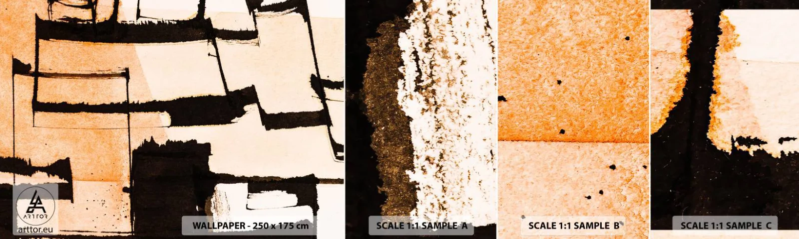 Fotótapéta Minta Öntapadós Deluxe Sticker - Mégis rend - Absztrakció, Darab, Festmény - 100x30 cm