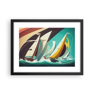 Poszter fehér keretben - Közelről és személyesen az elemekkel - 40x30 cm