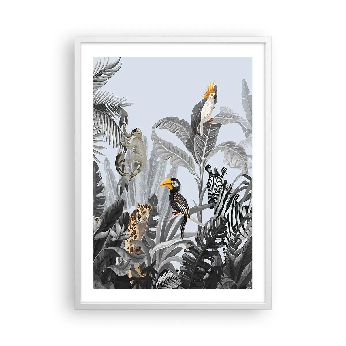 Poszter fekete keretben - Afrikai mese - 50x70 cm