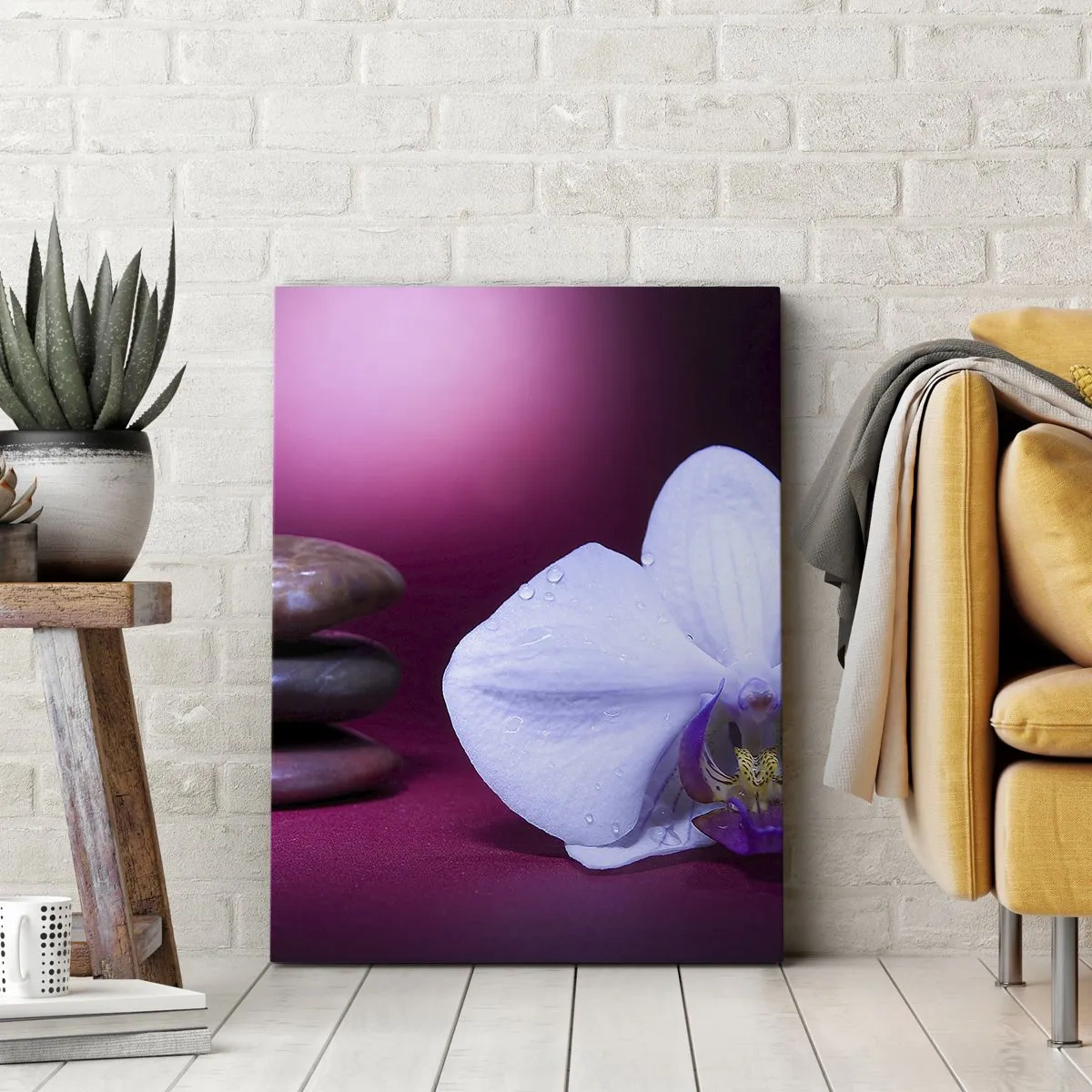 Vászonkép - A frissesség tanulmánya lilában - 70x100 cm