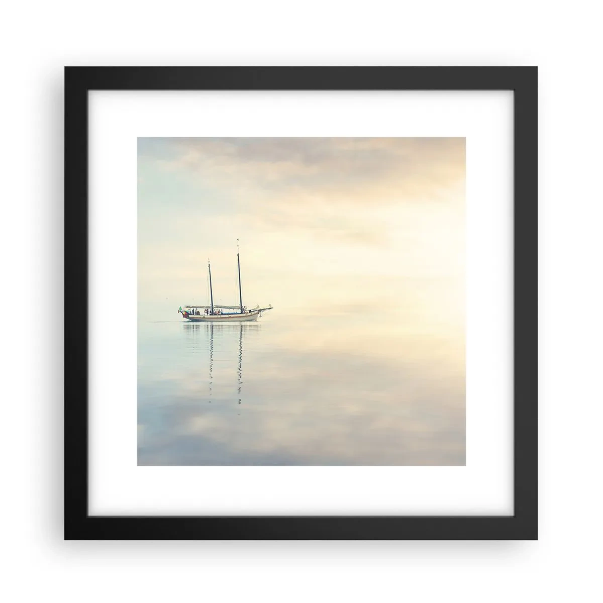 Poszter fehér keretben - A csend tengerében - 30x30 cm