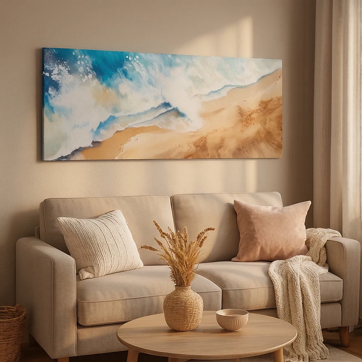 Vászonkép - Visszatérő hullám - 30x30 cm