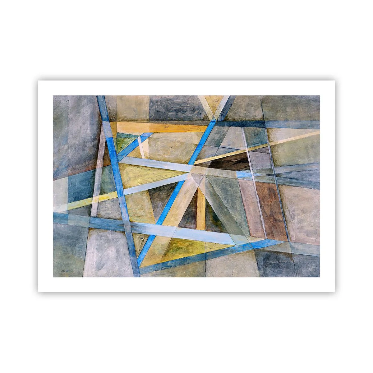 Poszter - Egyenesen vagy átlósan? - 70x50 cm