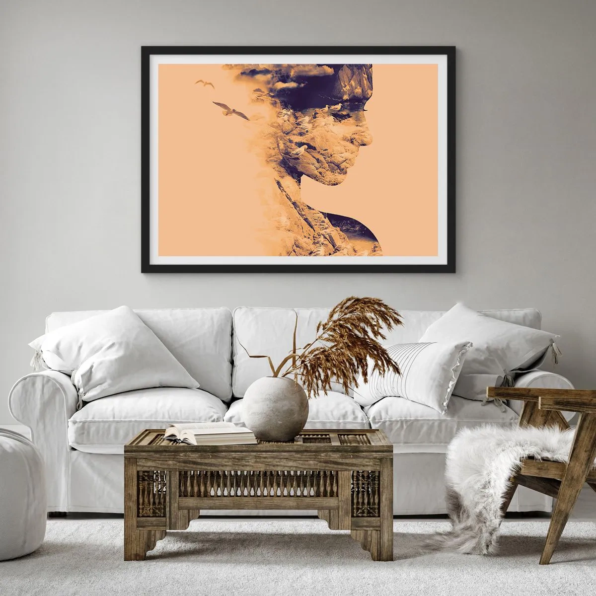 Poszter fehér keretben - Természetes szépség - 70x50 cm