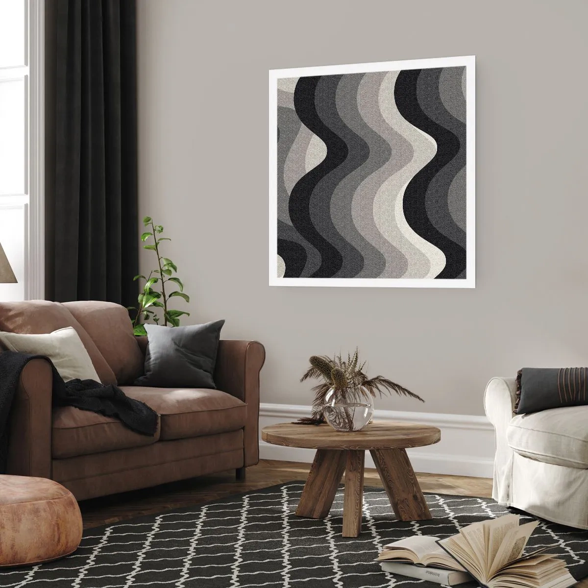 Poszter - Hullám a hullám után - 60x60 cm