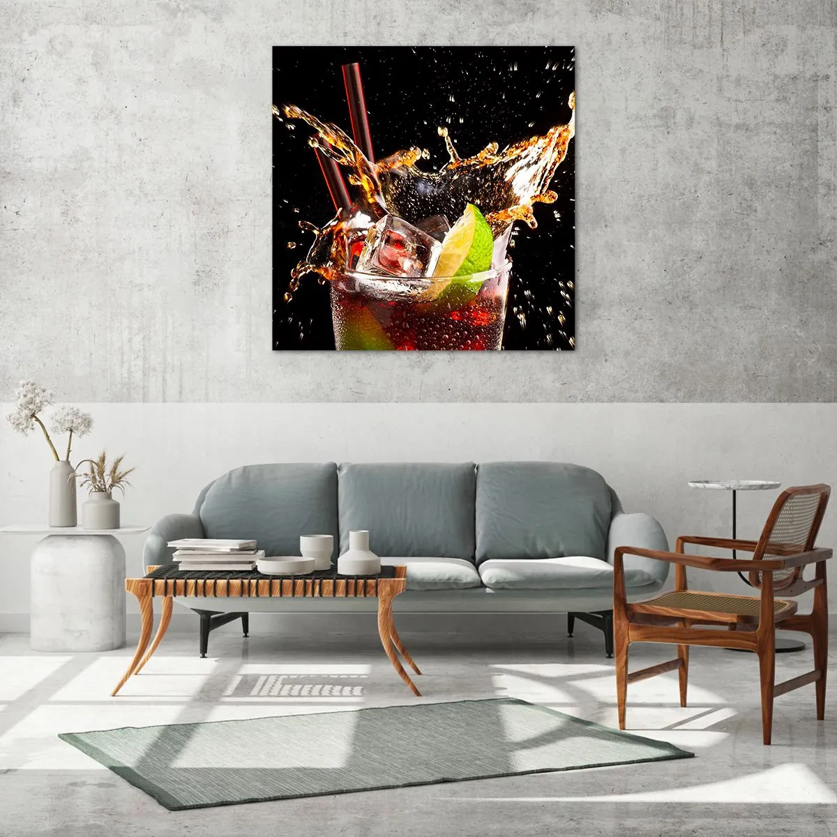 Üveg kép - A színek öröme és energiája - 30x30 cm