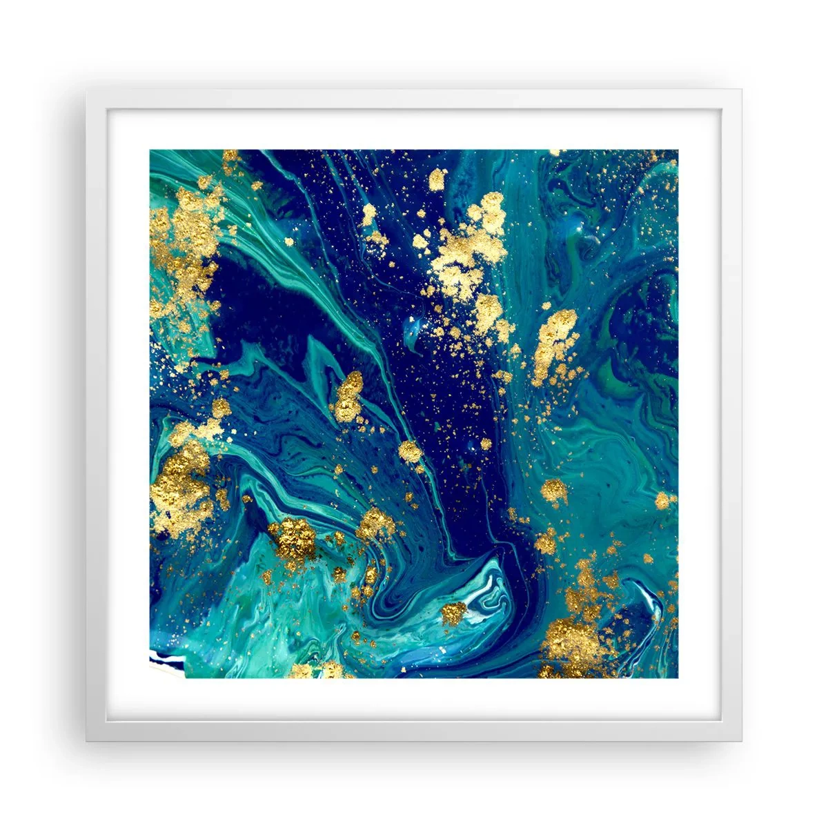 Poszter fekete keretben - Nap pelyhek  - 50x50 cm