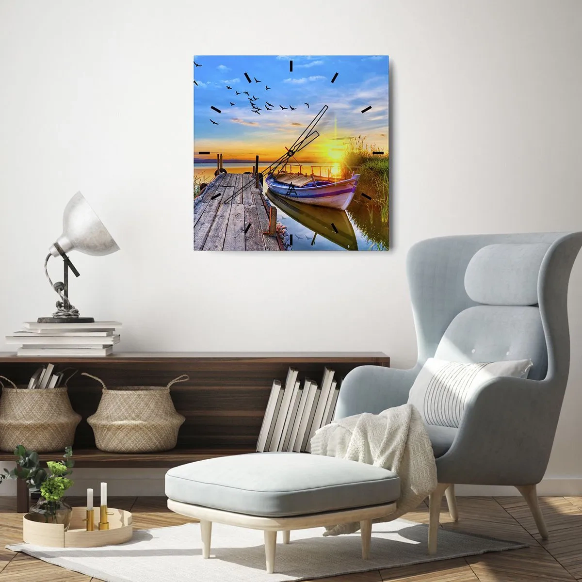 Falióra, Óra - Viszlát holnapig - 40x40 cm