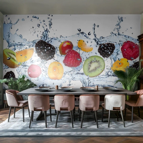 Fotótapéta Premium Canvas - Játsz velünk - Gyümölcs, Absztrakció, 3D - 150x105 cm
