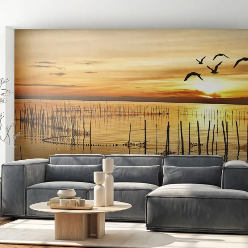 Fotótapéta Premium Canvas - A halászaton - Tájkép, Tó, Halászháló - 450x315 cm