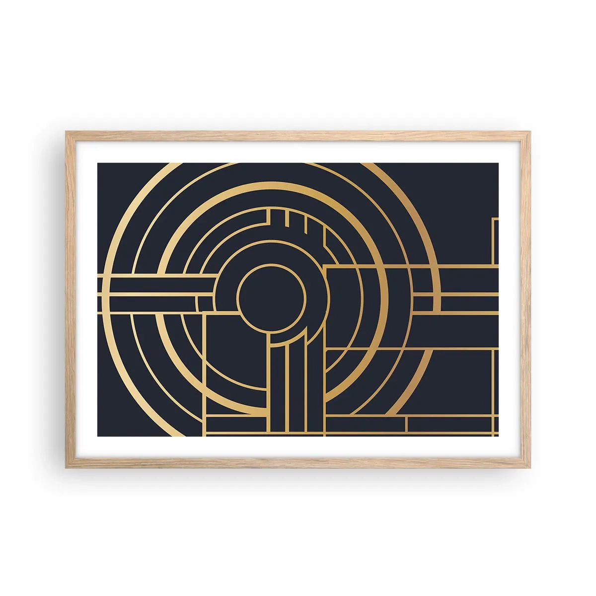 Poszter világos tölgy keretben - A dolgok fordulatai - 70x50 cm