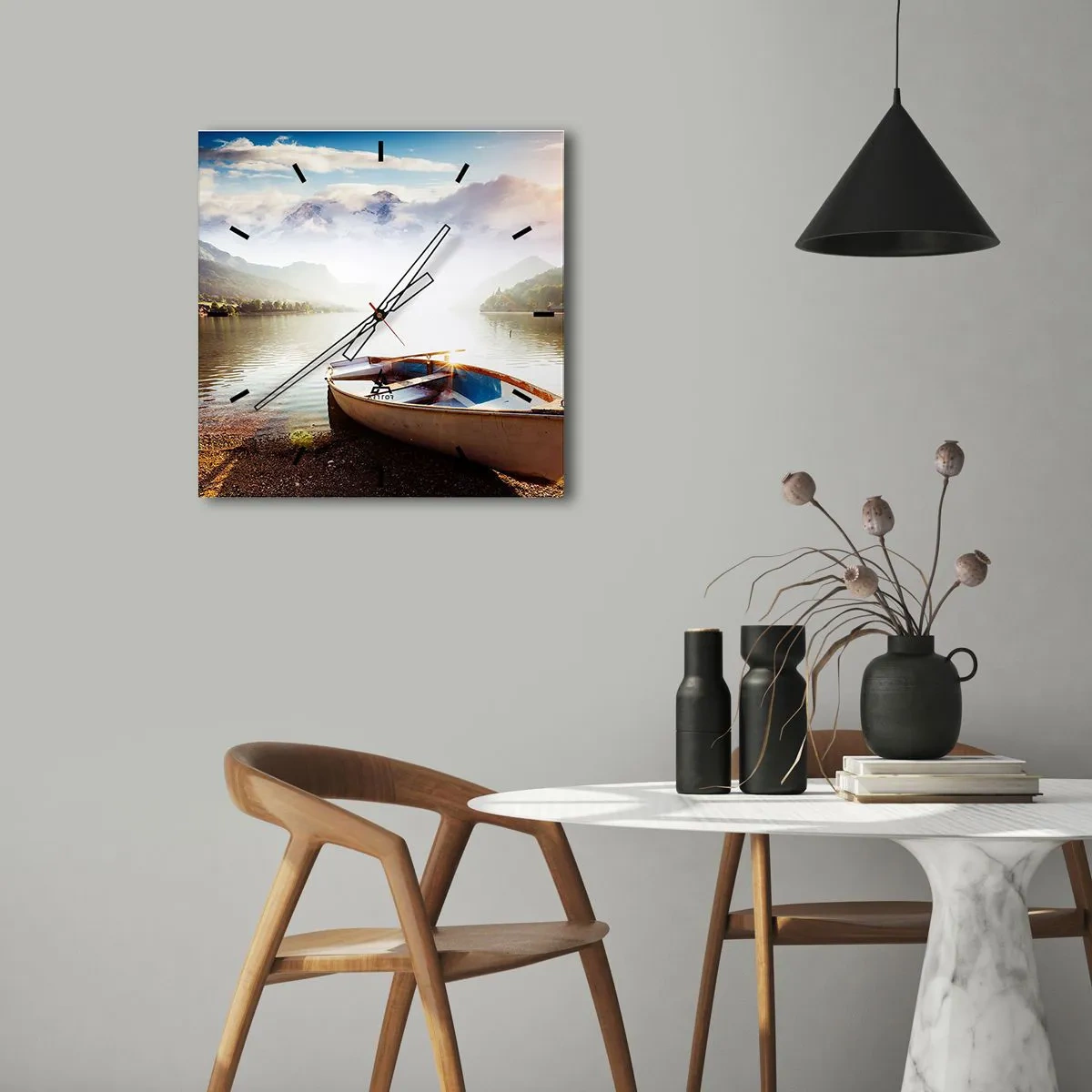 Falióra, Óra - Nagy és tiszta víz felett - 30x30 cm